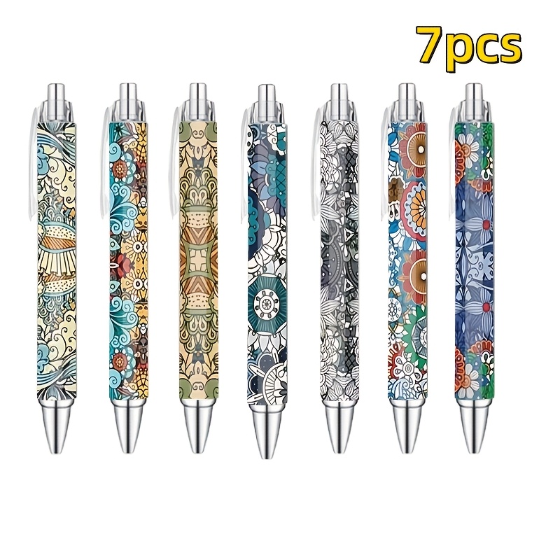 E-shop 7-teiliges Exklusives Bohemian Style Set, ikonische geschickt integriert in den Stiftkörper, wird zu einem tragbaren Kunstwerk. Push-Button