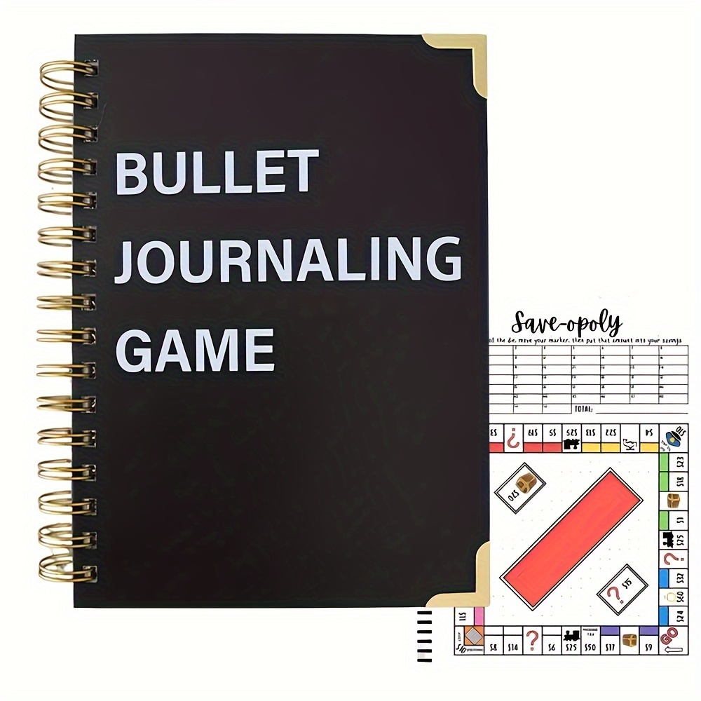 

Aesthetic Bullet Journal With Dot Grid - Pre-made, Planner, Habit , Spending & Dream Trackers - Supplies