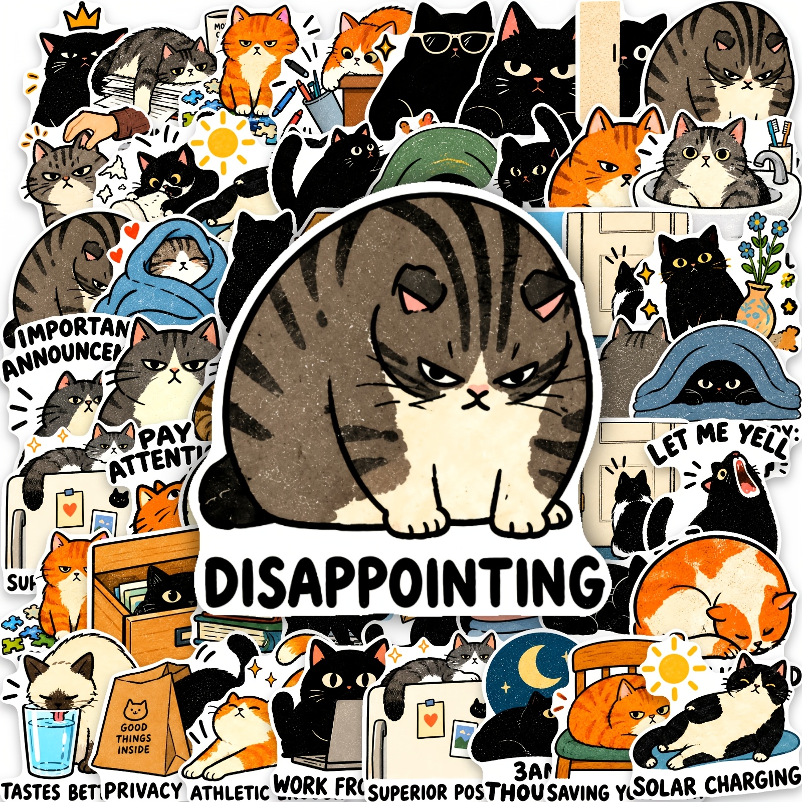 TEMU 50 adesivi a tema consigli per , citazioni umoristiche sulla vita dei , decalcomanie decorative, adatti per laptop, tumbler, telefoni, diari,