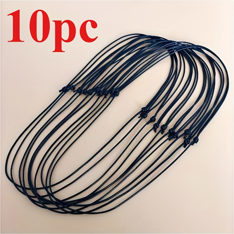 TEMU 10pcs Adjustable Wax Cord Necklaces, Braided Rope Necklaces | Easy And Stylish, Versatile, Adjustable Retro , Bohemian Style | Suitable For Men