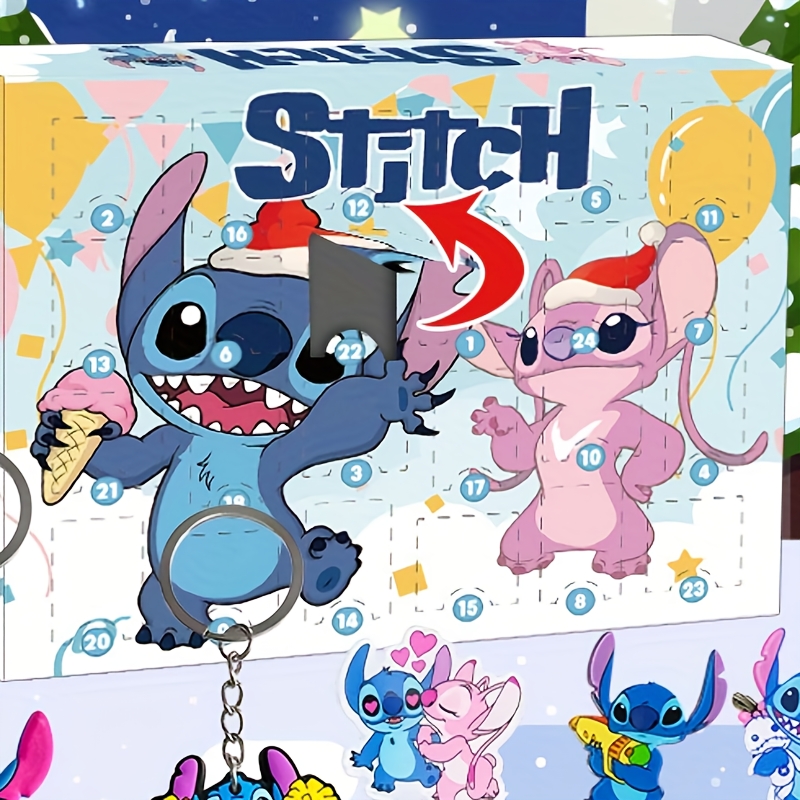 

Stitch 24pcs Christmas Advent Calendar - Countdown To Christmas With Keychains, Brooches & Surprise Dolls | Birthday, Halloween & New Year Gifts,, Best For Christmas