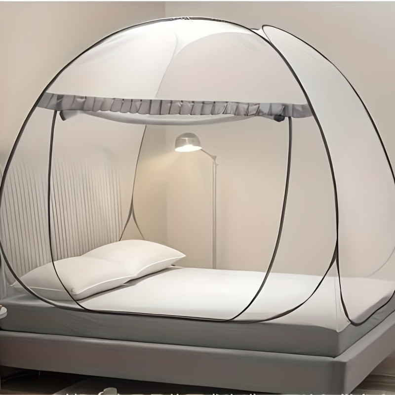 

150cm/59in X 200cm/78.74in Pop-up Mosquito Net Tent: Portable, Double-door Zipper, Bed-independent, Suitable For Bedroom Use