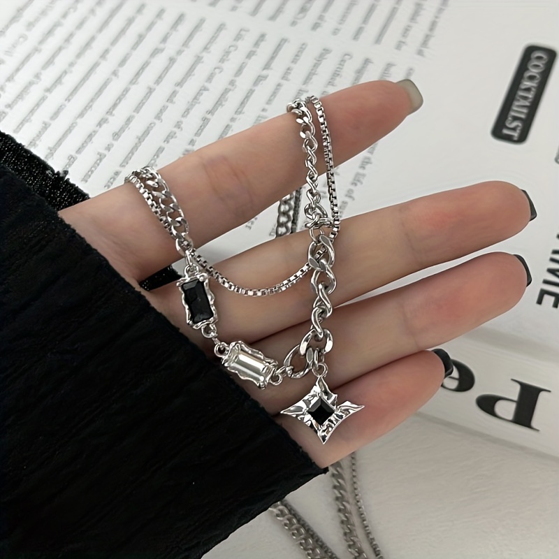 Stars Titanium Steel Double Layered Bracelet
