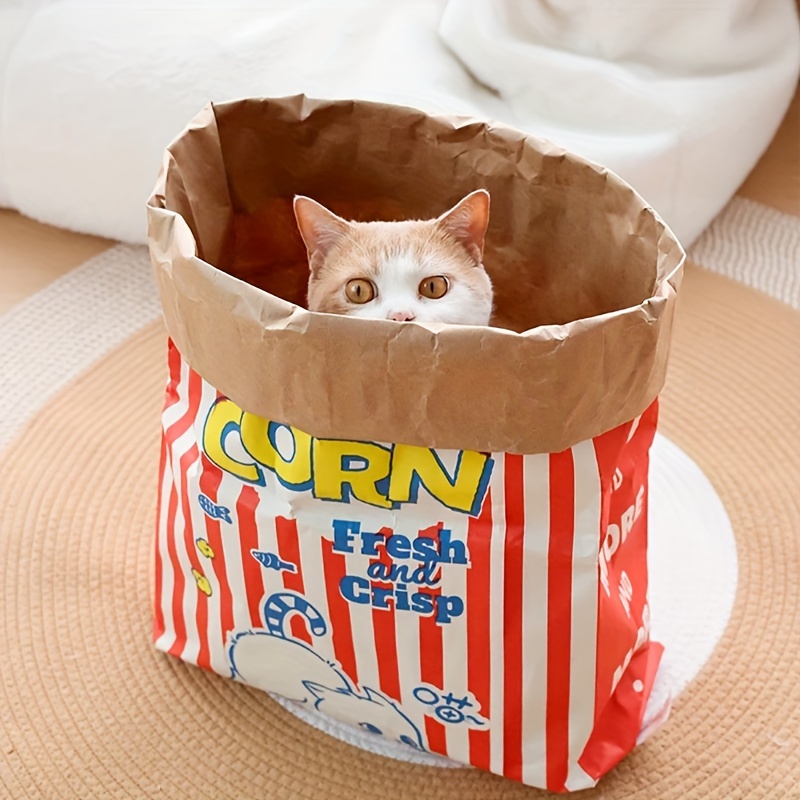 

And Toy: Cartoon Popcorn Bag For And Playing With Or Dog - No Batteries Required