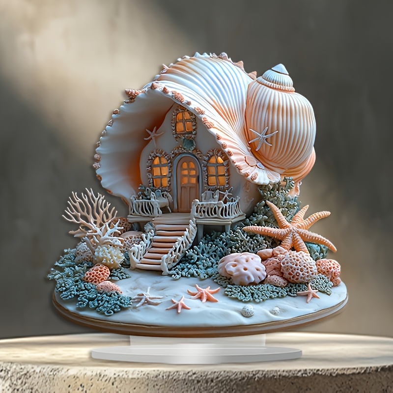 

Conch House Acrylic Display Stand - 2d Print, Decor, Ideal Christmas Gift