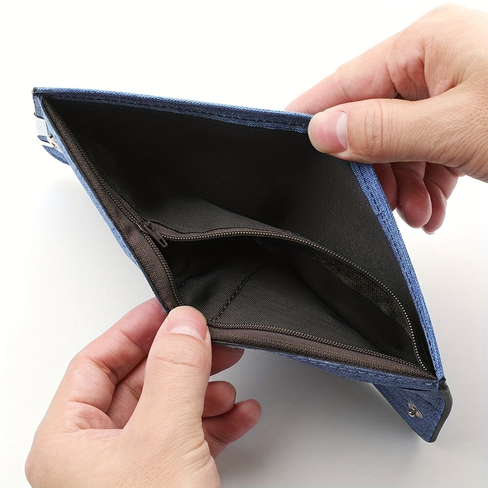 billetera lona hombre estampado dibujos animados diseño Temu