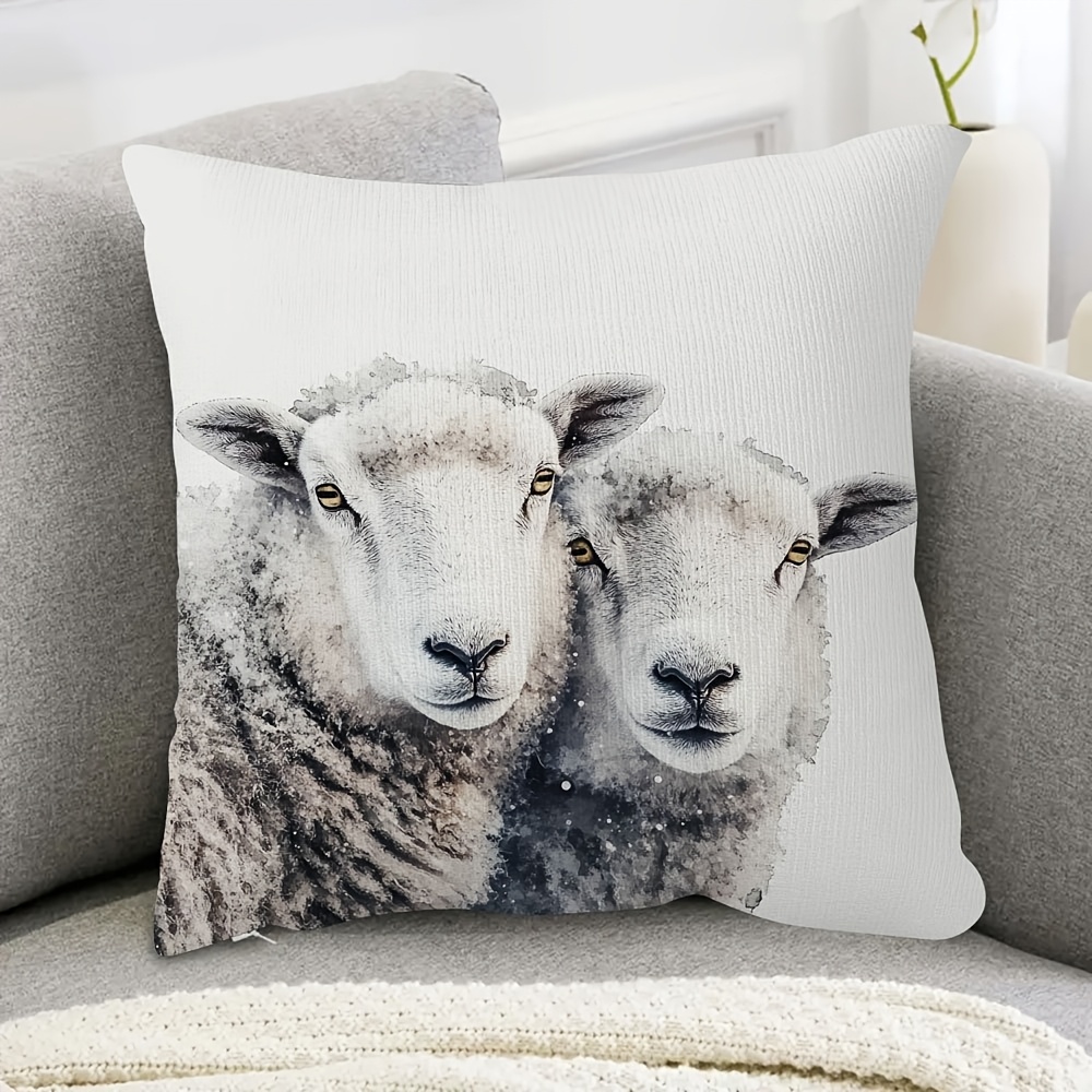 

Herdwick Watercolor Art 18x18" - , Double-sided For & Bedroom Decor ( Not Included)