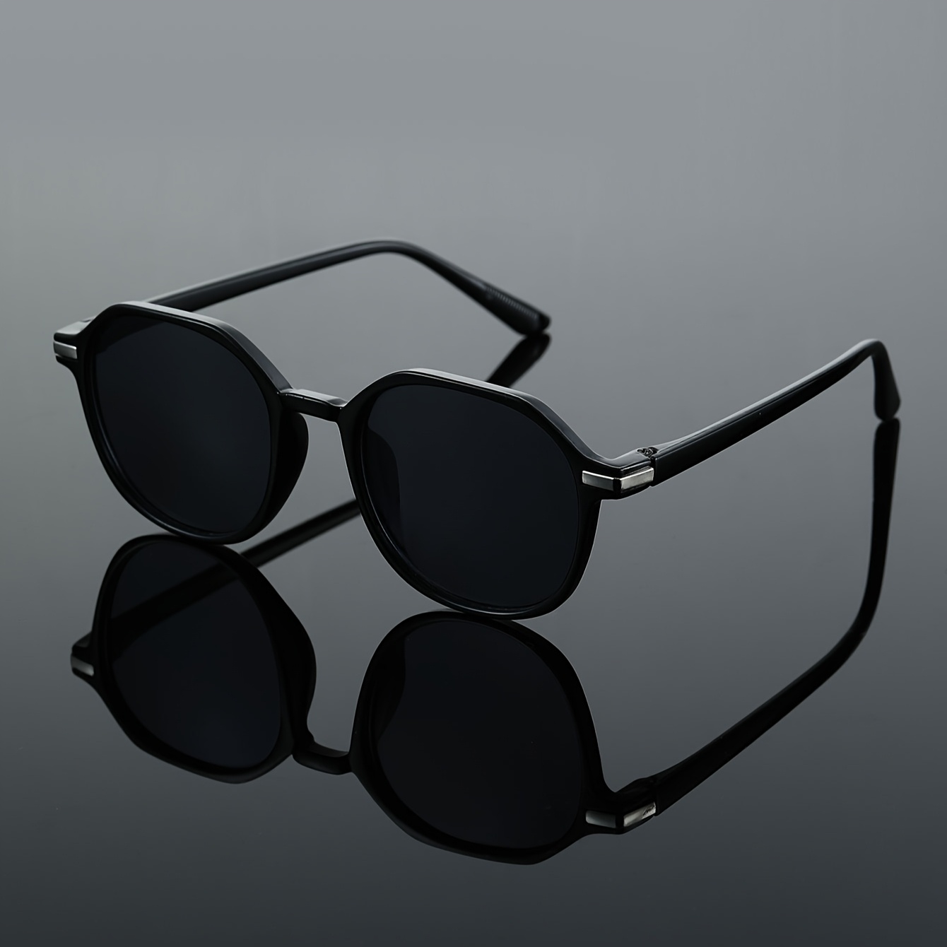 1/2pcs Classic Retro Oval Frame Fashionable Glasses, Suitable As Gifts For