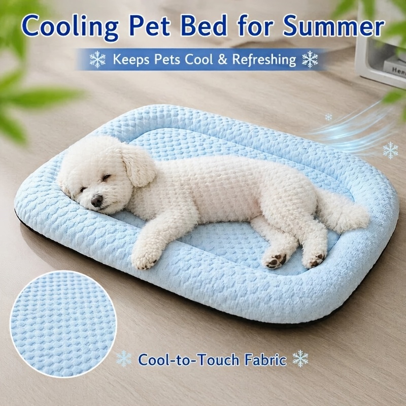 spring summer cooling pet bed breathable   house dog cooling mat dog sofa washable dog crate mat medium dog crate non slip mat   pet mattress