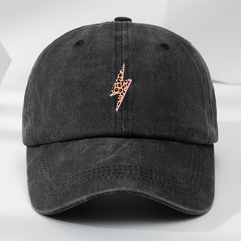 TEMU Gorra de Béisbol Ajustable con Estampado de Leopardo y , Gorra Deportiva Casual para Hombres al