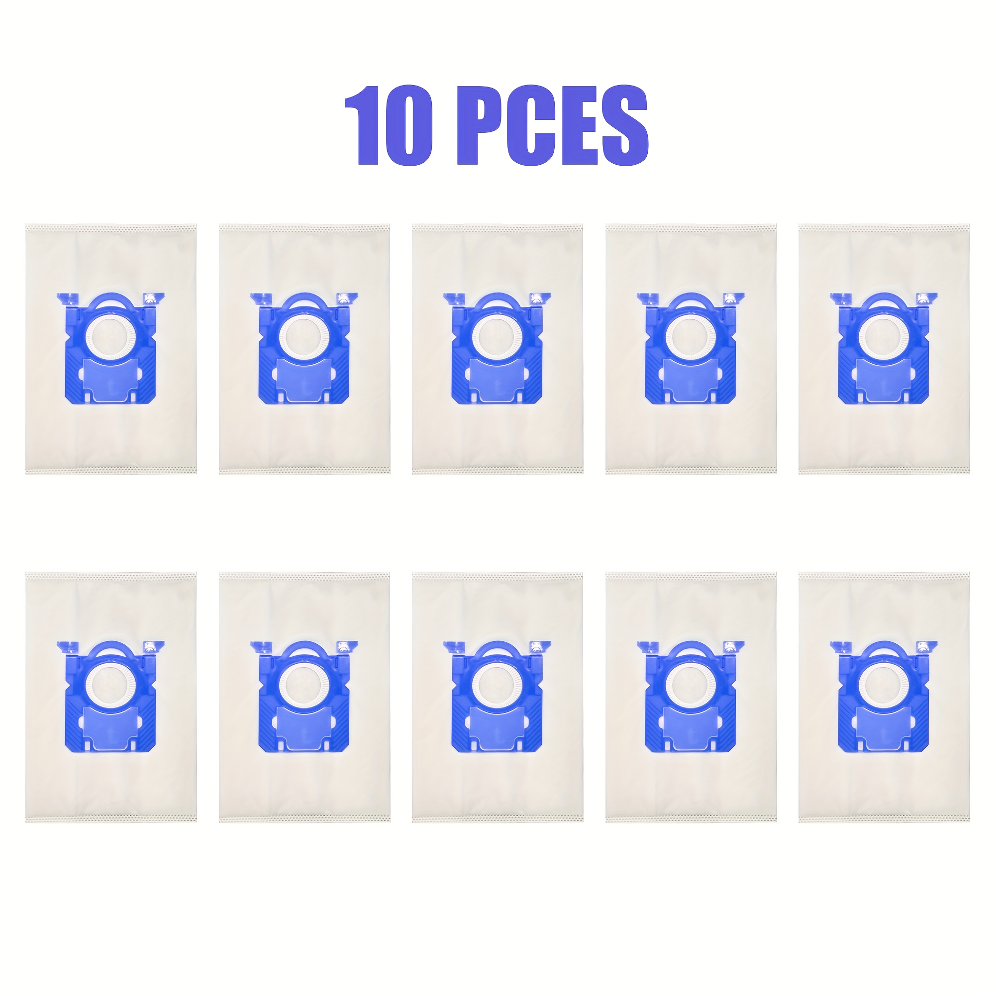 photo de l'article 10 pièces sac de remplacement s compatible pour aeg gr206s pour philips pour volta pour tornado pour     classic aspirateur el200f el8500 el202g el6985 el6988 el6989 el4100