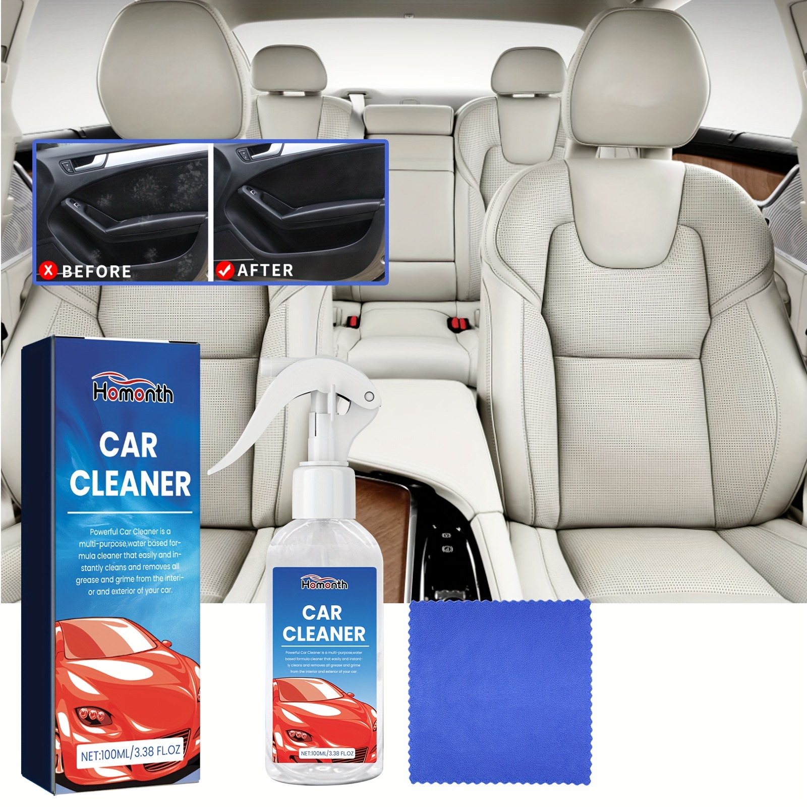 Car Exterior & Interior Cleaning with Foam Wash & Polishing. at