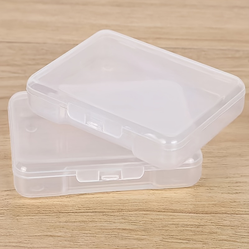 10pcs Small Transparent Plastic Storage Box Case Clay Bead
