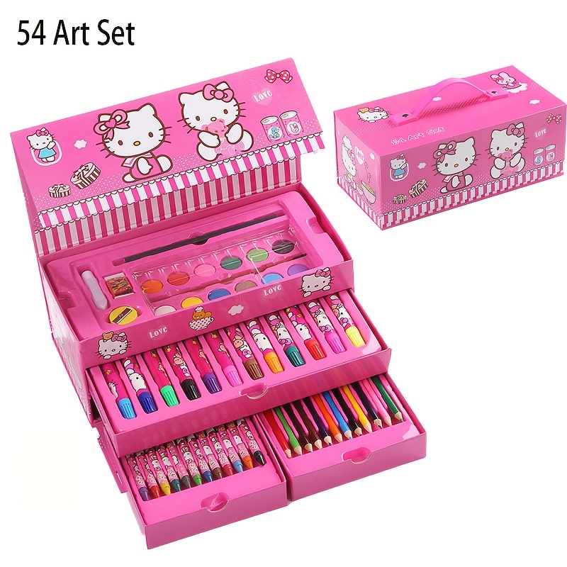 

Hello Kitty 54pcs Art Set With Storage - Back To School & Holiday Gifts, Sanrio Brand