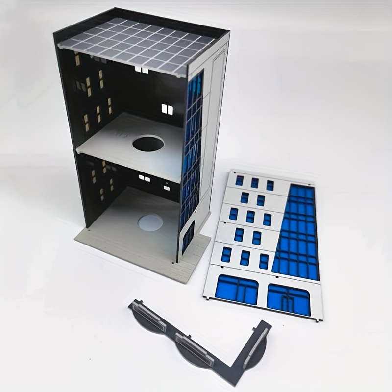 Realistic Miniature Skyscraper Model, Hand-Assembled