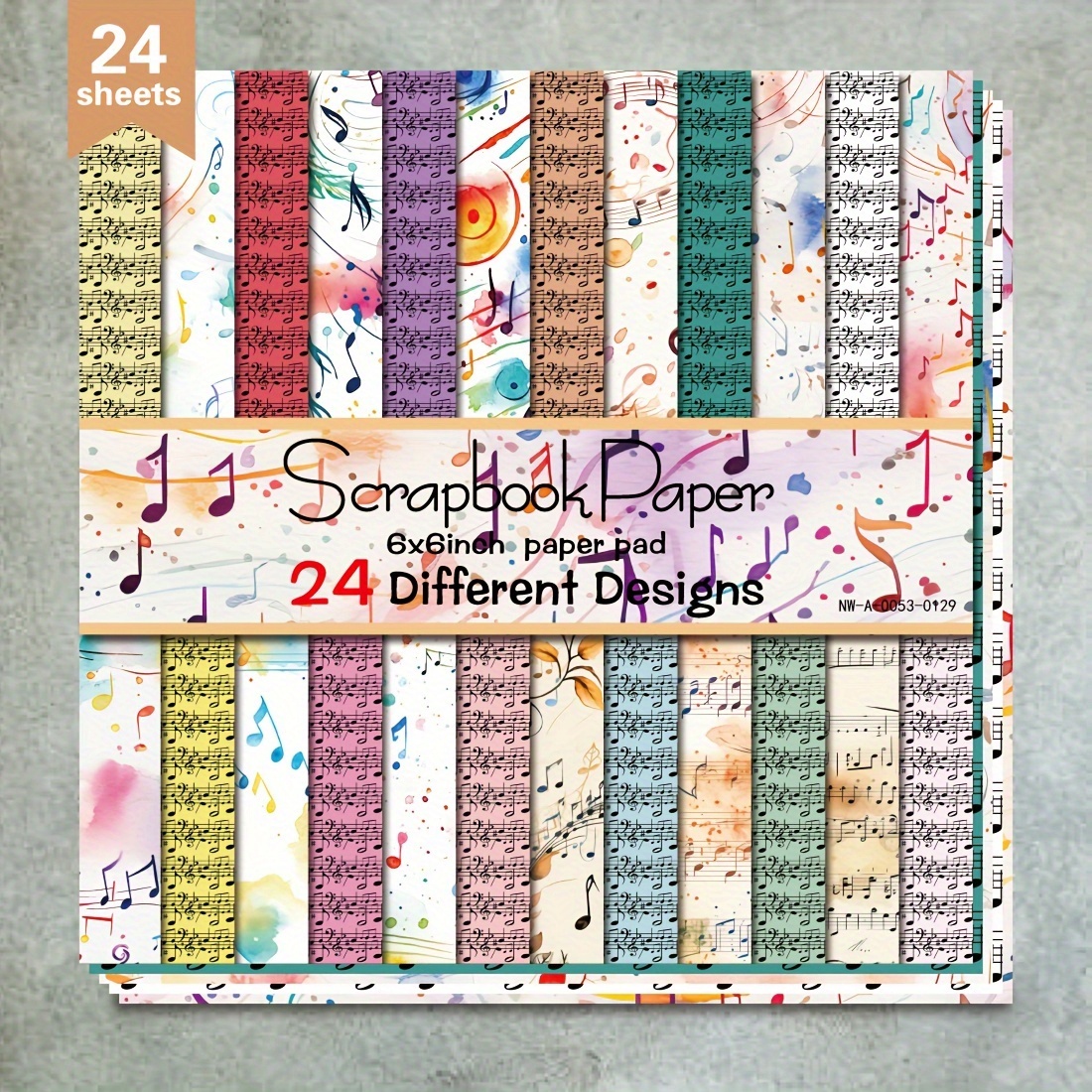 

24- , 6x6 Decorative Cardstock, Assorted For Diy , & Projects, & Themes