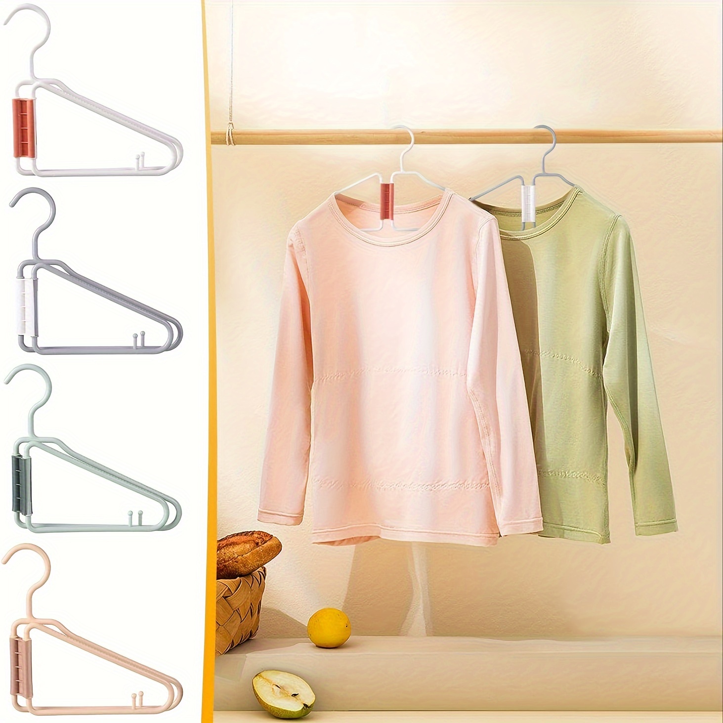

10pcs Multifunctional Saving Rotating Folding , Plastic Folding Pants Set