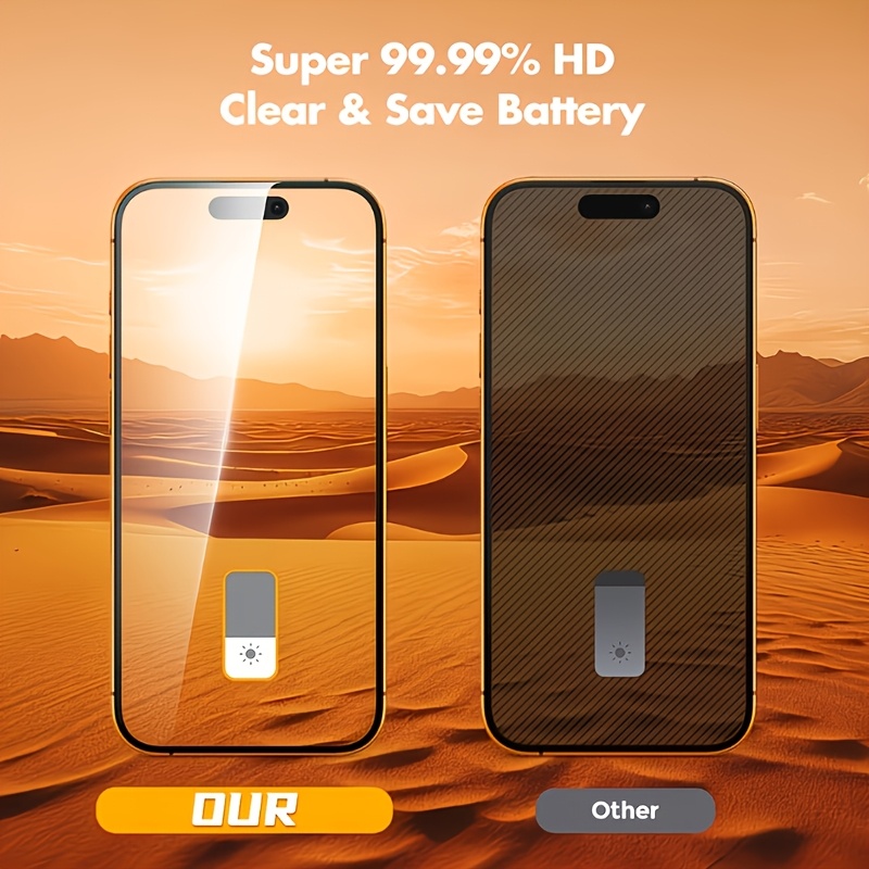 3-Pack 9D Ultra HD Tempered Glass Full Coverage Screen Protector for iPhone