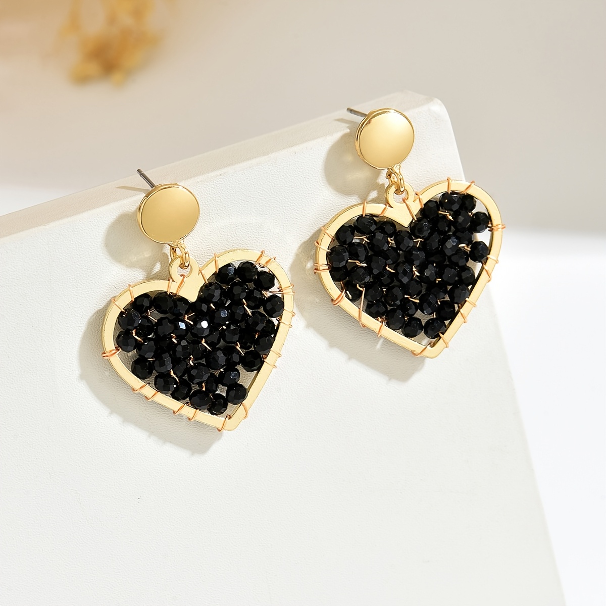 Women's Handmade Beaded Drop Earrings, Bohemian Style