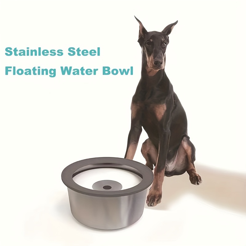 

Dog Floating Water Bowl Stainless Steel Slow Water Feeder, Portable Pet Water Dispenser, Dog Water Bowl For Vehicle/outdoor/indoor