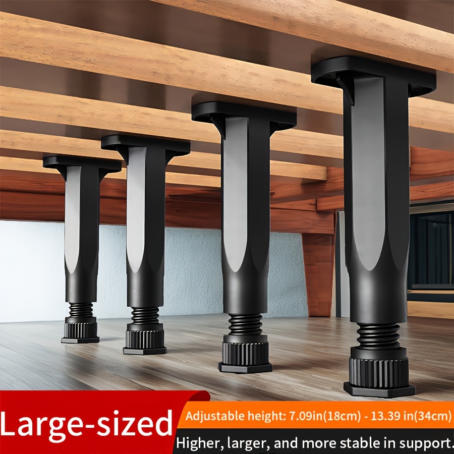 8 adjustable bed frame support legs board braces with plastic steel furniture feet suitable for queen beds sofas tables height adjustable 7 09 13 39 details 0