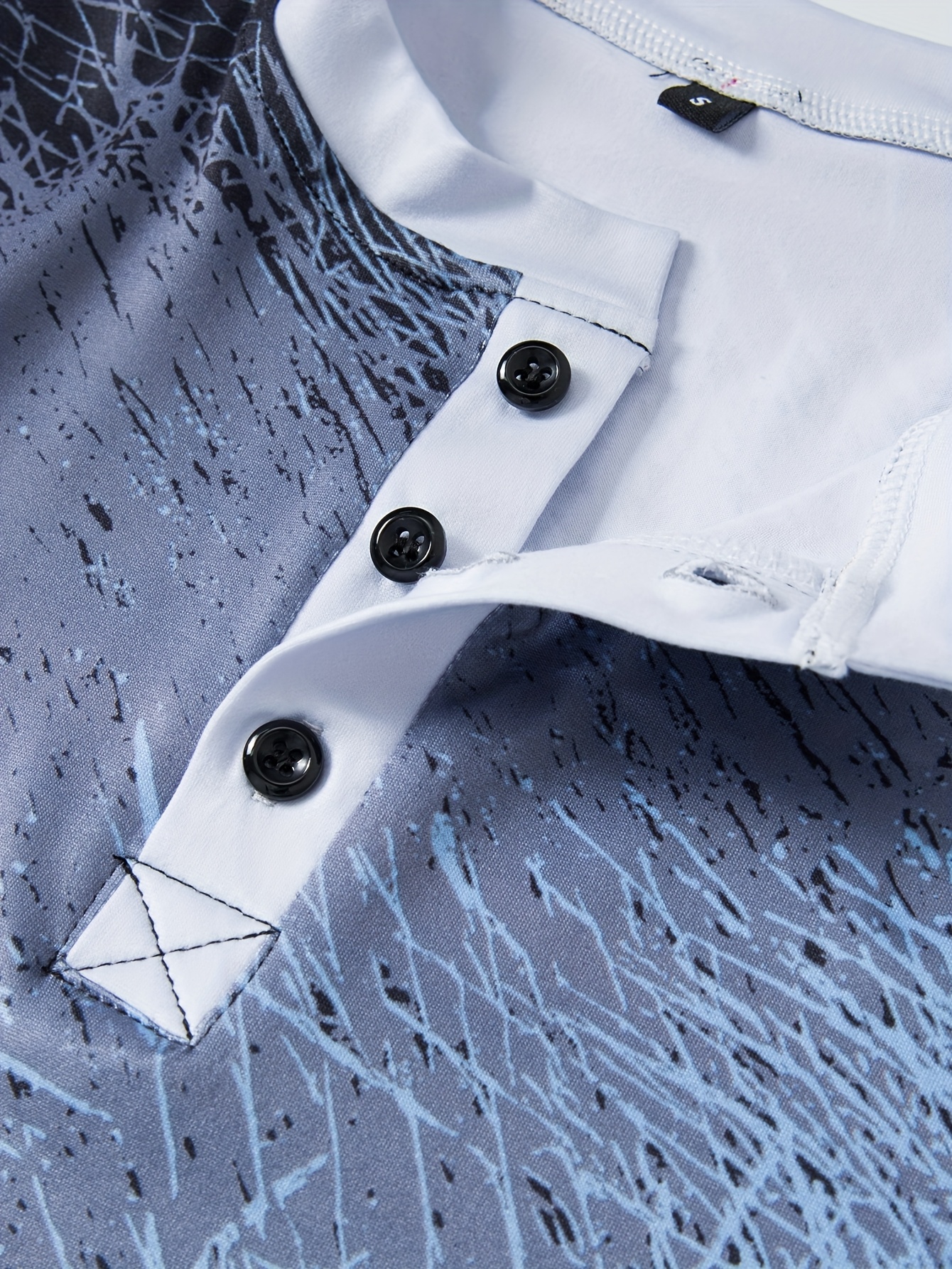 Ensemble de 3 chemises Henley décontractées pour hommes, respirantes, légères, confortables et durables, imprimé de couleurs dégradées, hauts de sport décontractés et chic, tissu en tricot doux et anti-usure à séchage rapide, coupe régulière pour le printemps