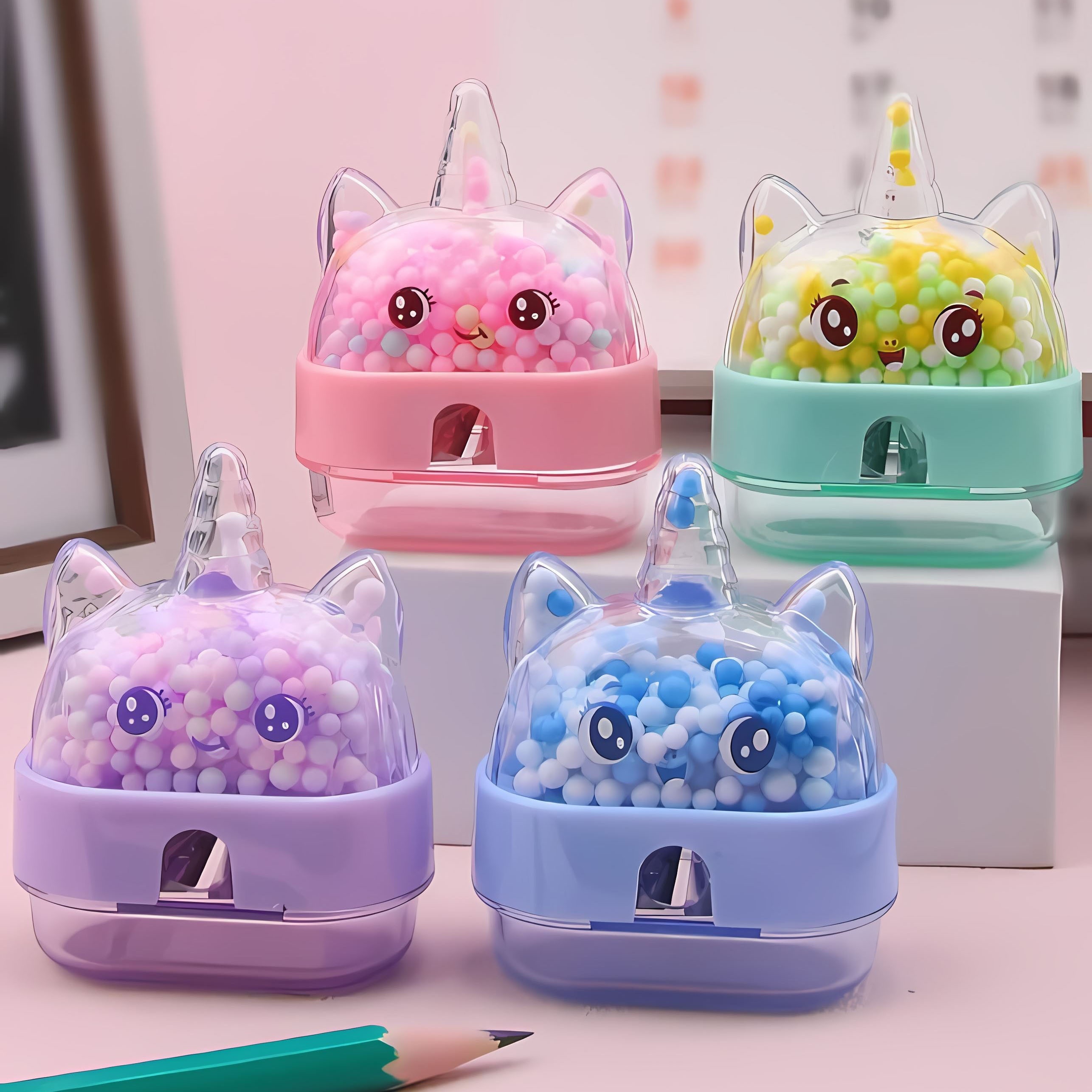 1PC Cartoon Animal Manual Pencil Sharpener, Dual-Hole Design ? Easy to Use & Durable | Ideal for Students and Professionals | Essential Drawing Tool| Suitable for School or Office | Gift