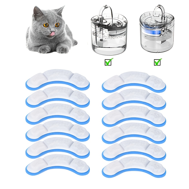 

12-pack Linen Cat Water For Automatic Water Dispensers, Pet Water Feeding Supplies Accessories, Uncharged, No Battery Required