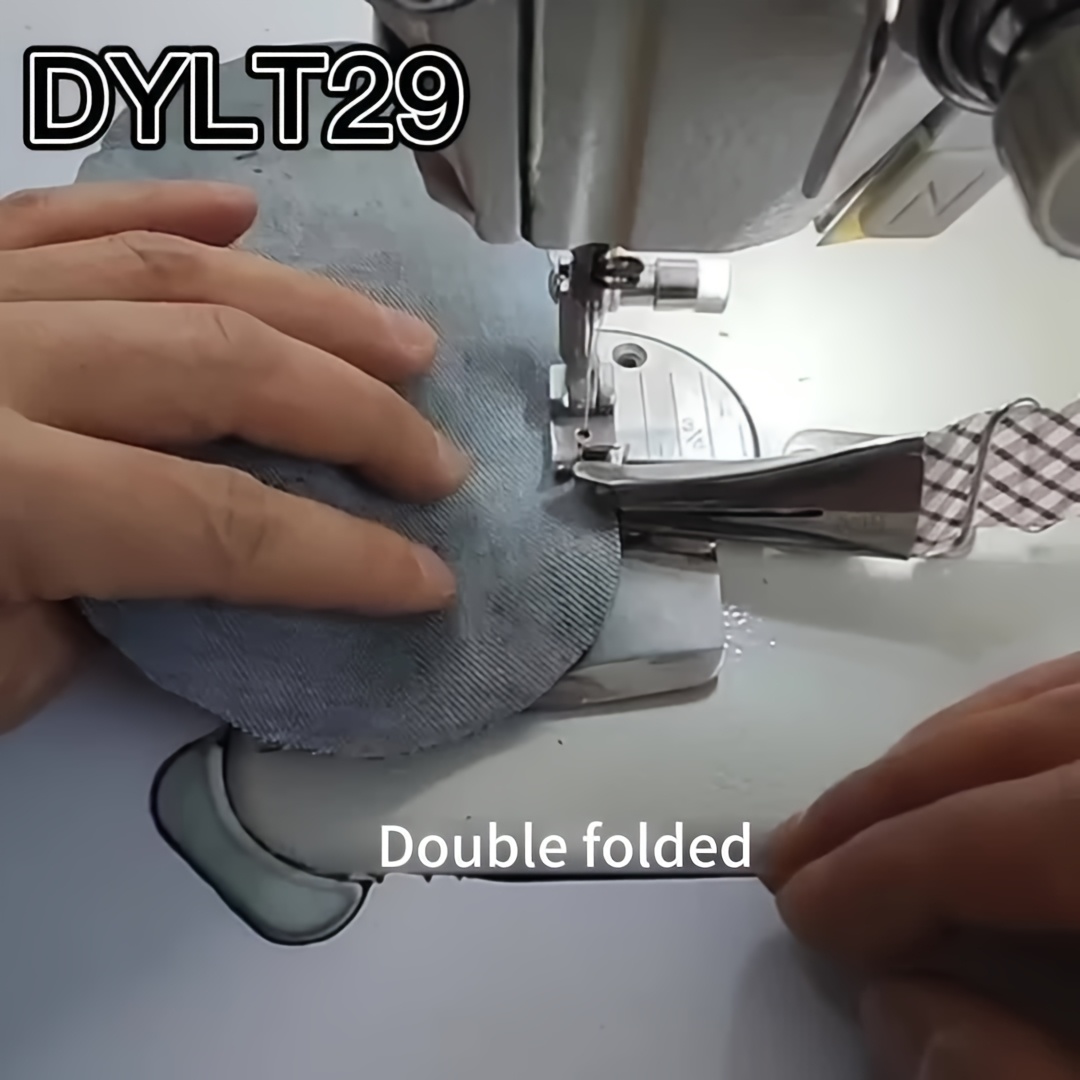 

A Universal Double-fold Sewing Machine Accessory, Suitable For Four-fold Rolling On Collars, Cuffs, And - Gray.