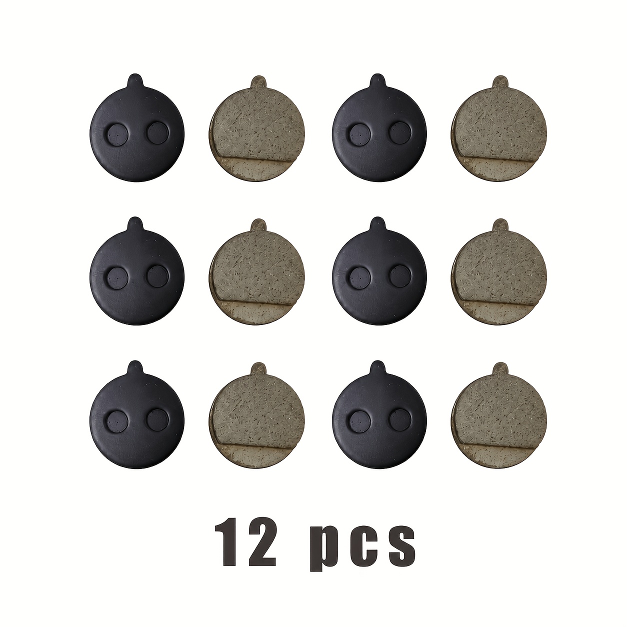 TEMU 12 pezzi di pastiglie freno semi-metalliche, adatte per scooter elettrici , compatibili con Xiaomi M365 Pro, Elixir, , , Dualtron, 10+ e ,