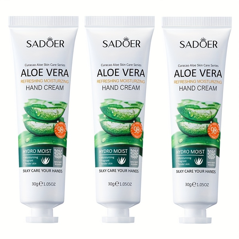 Image of Aloe Vera Hand Cream, Moisturizing And Hydrating, Hydrating , Fresh And Non-greasy, Portable And Compact, Hydrating Moisturizing And Nourishing Anti-dry And Anti-cracking Wet Winter Men And Women