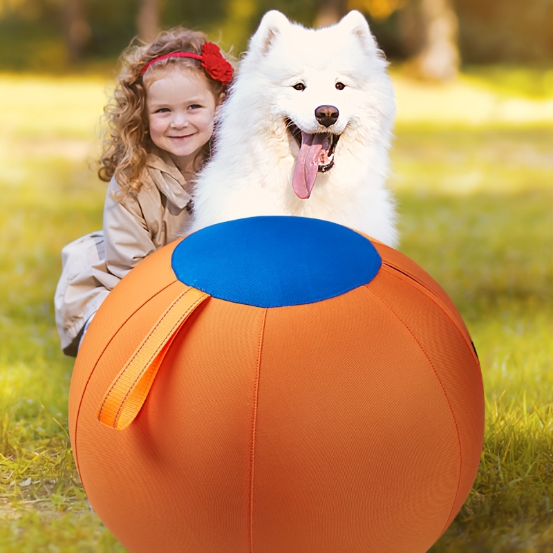 

Inflatable Dog Ball Toy Set - Bite-resistant, Interactive Breeds - Ideal For Training & Herding (size S - 17.7"), Golden Retrievers, Boring Balls, Horse-herding