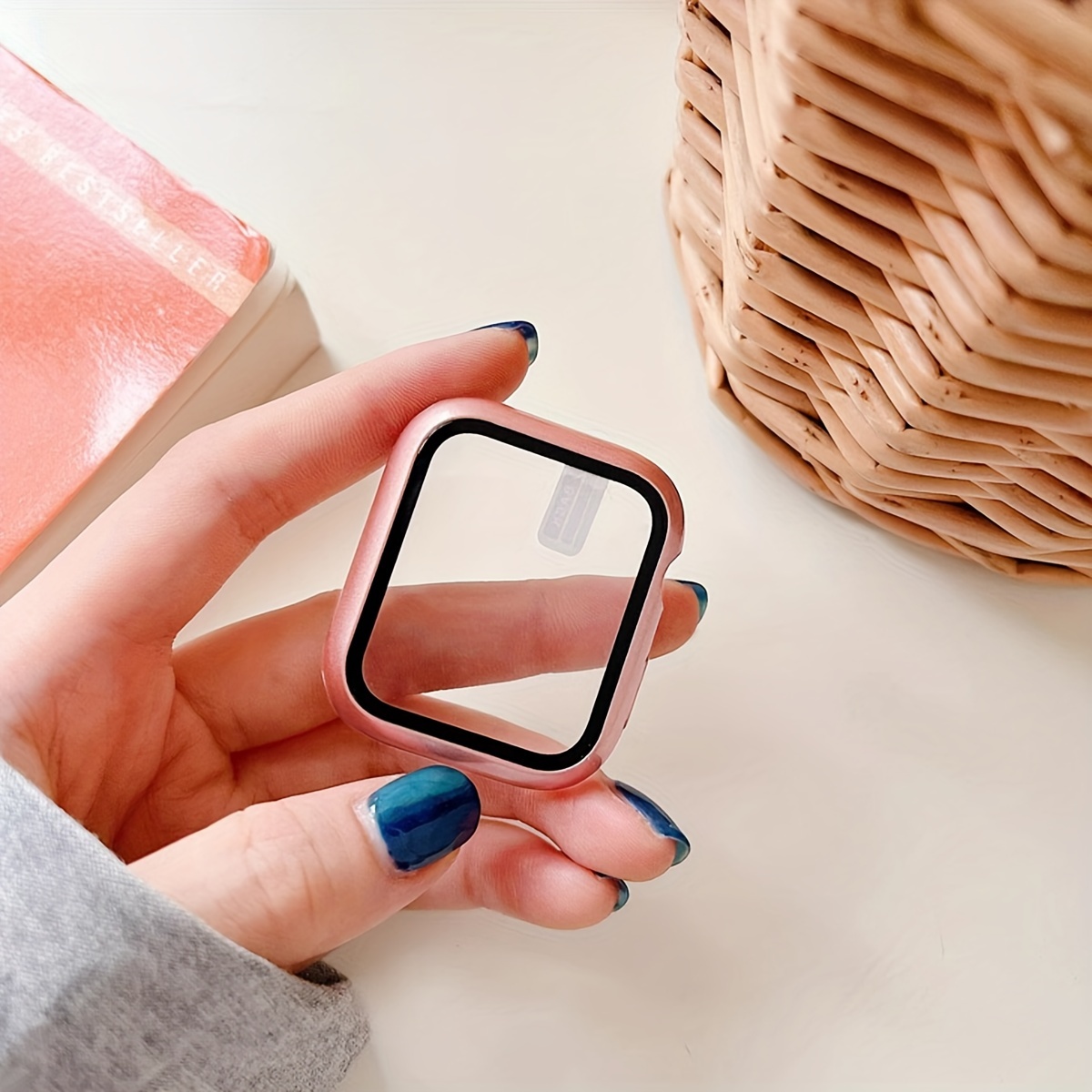 3pcs for Apple Watch Case Set with Tempered Glass Screen Protector, Anti-Drop Fashion Casual Protective Cover, Compatible with for Apple Watch Series 38/40/41/42/44/45/46/49mm, Smartwatch Accessories, Smartwatch Protection | Sleek Watch Case | Tempe