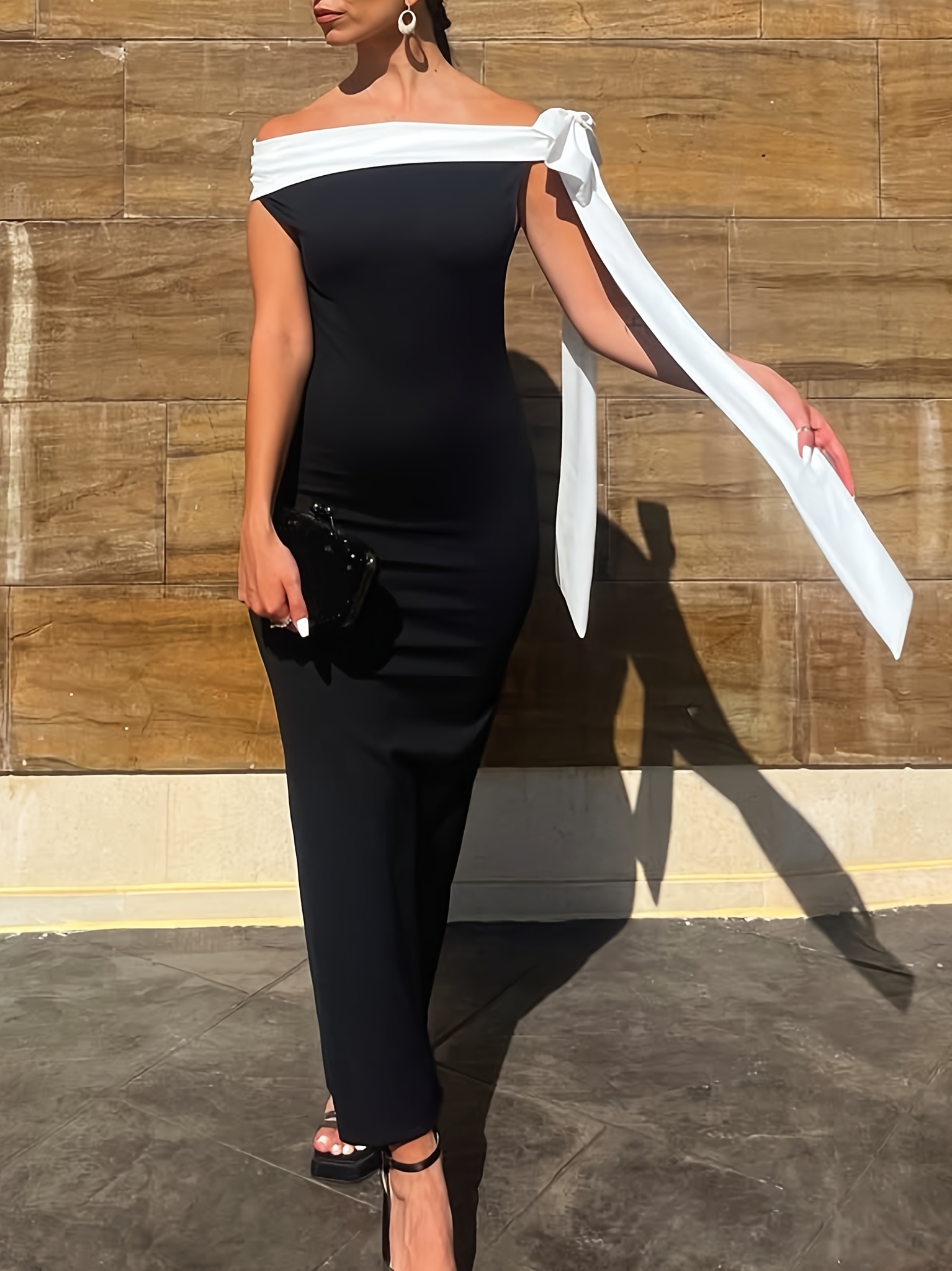 bodycon graduation dresses ZAPAKASA Women Matte Satin White Short Graduation Dress Off the Shoulder  Bodycon Little White Dress main image 0