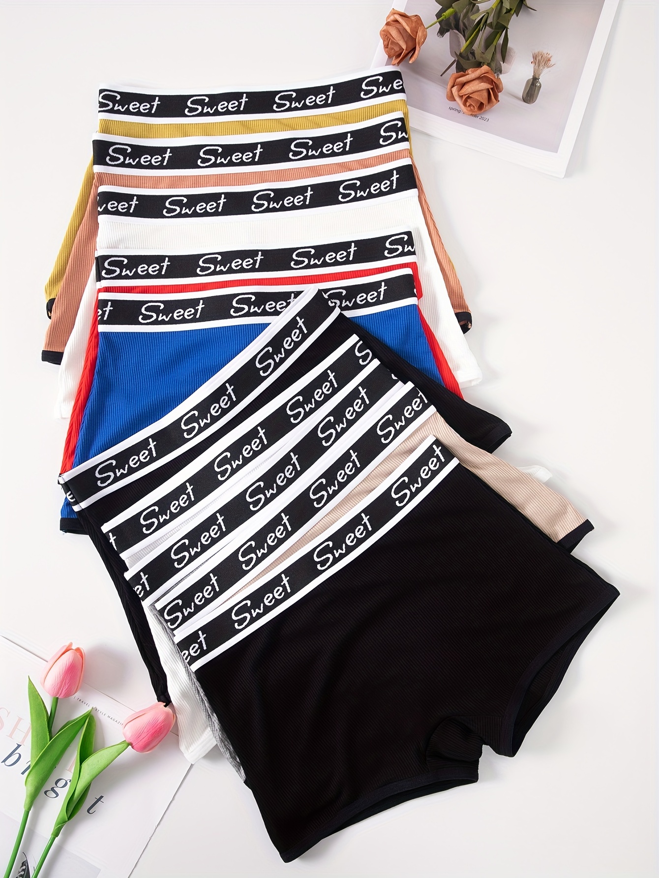 paquete 10 bragas tipo boyshort mujer boxers sin costuras Temu