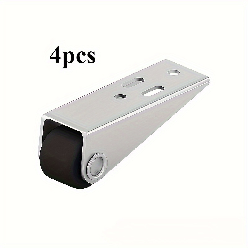 TEMU 4pcs Sliding Door Rollers - Anti-drop, Multi-functional Bottom Guide Wheels For Smooth