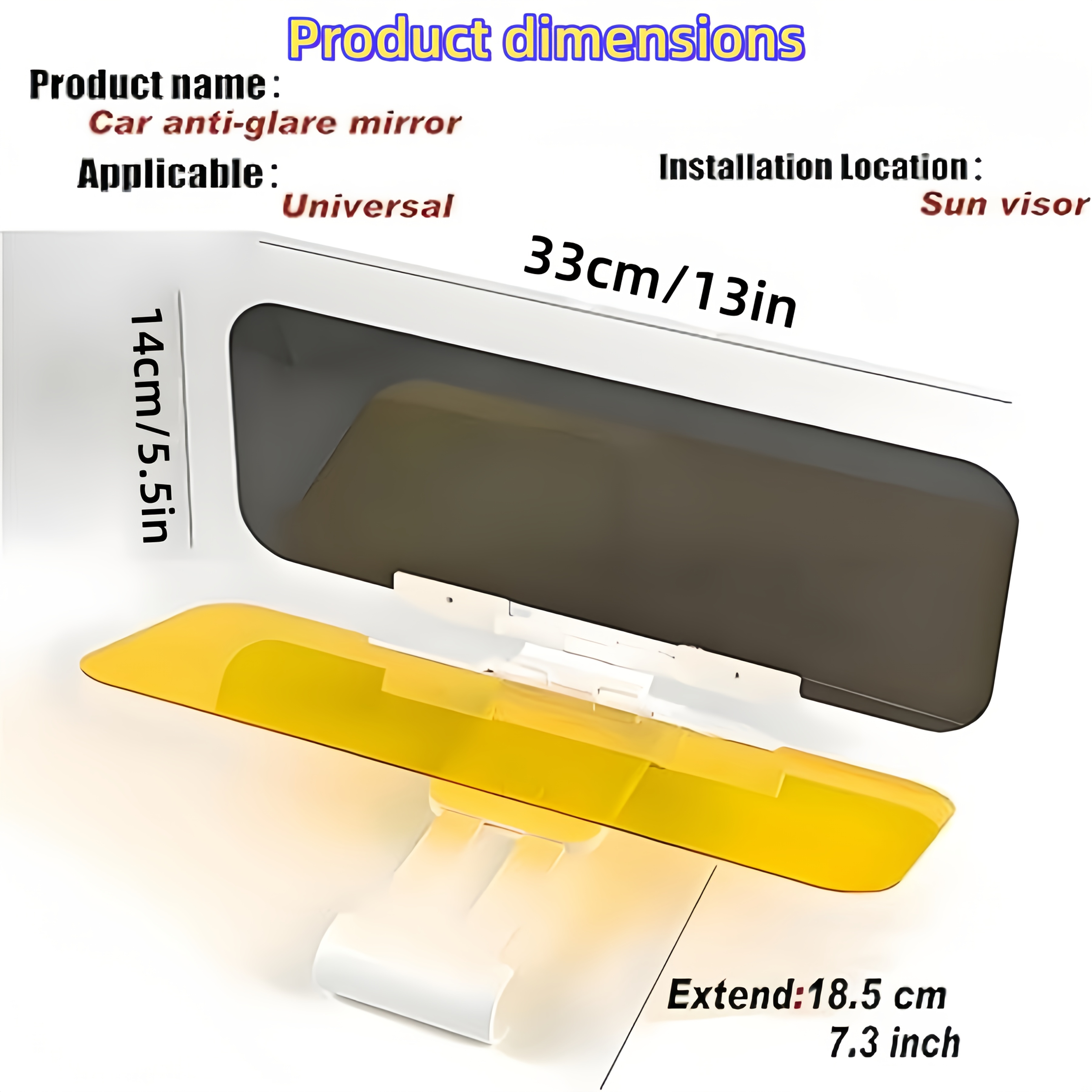 Sun visor extender additional product information