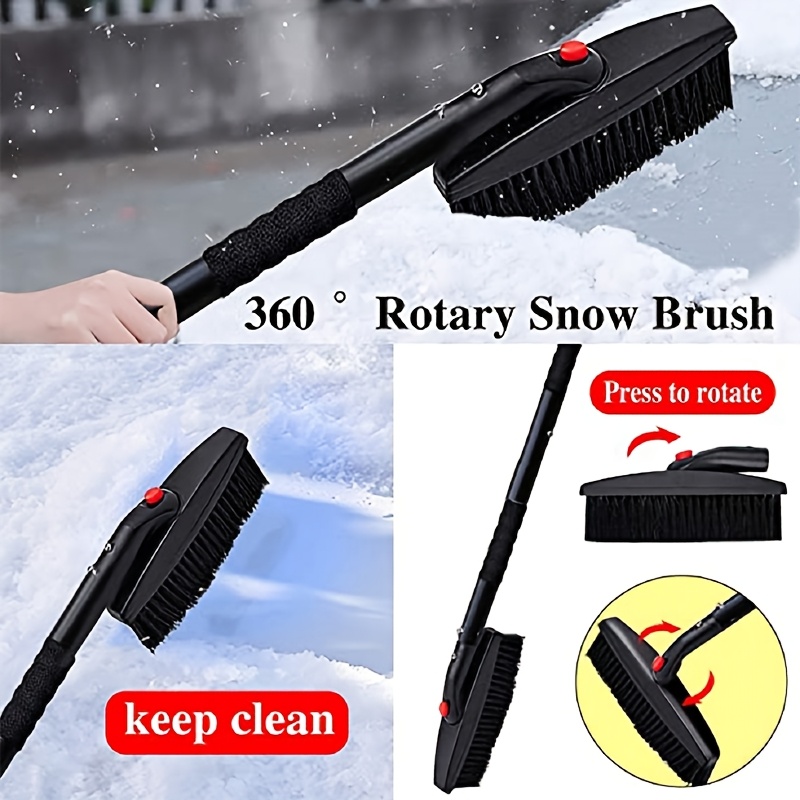 winter   tool kit detachable snow shovel brush and ice scraper for car truck and garden outdoor glass wall and patio   kit with carry bag details 2