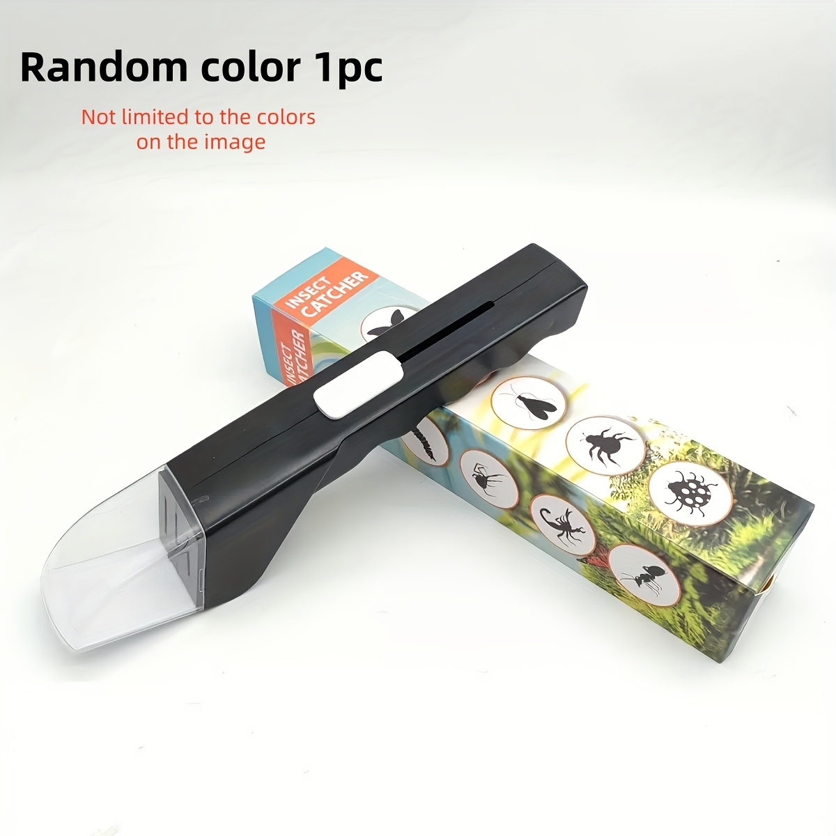 TEMU Portable Handheld Insect Trap With Release Device- Abs Material, No Battery Needed, Ideal For Bees, & Small , Safe Home& Garden Pest Control