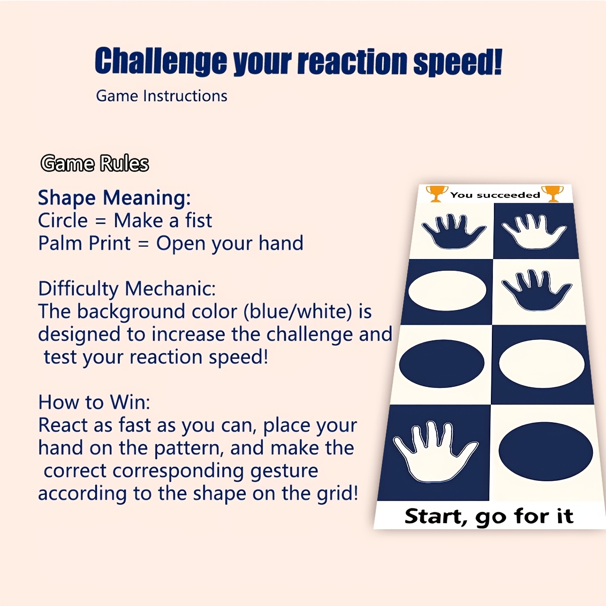 New 2026 Hand-Shaped Reaction Speed Game