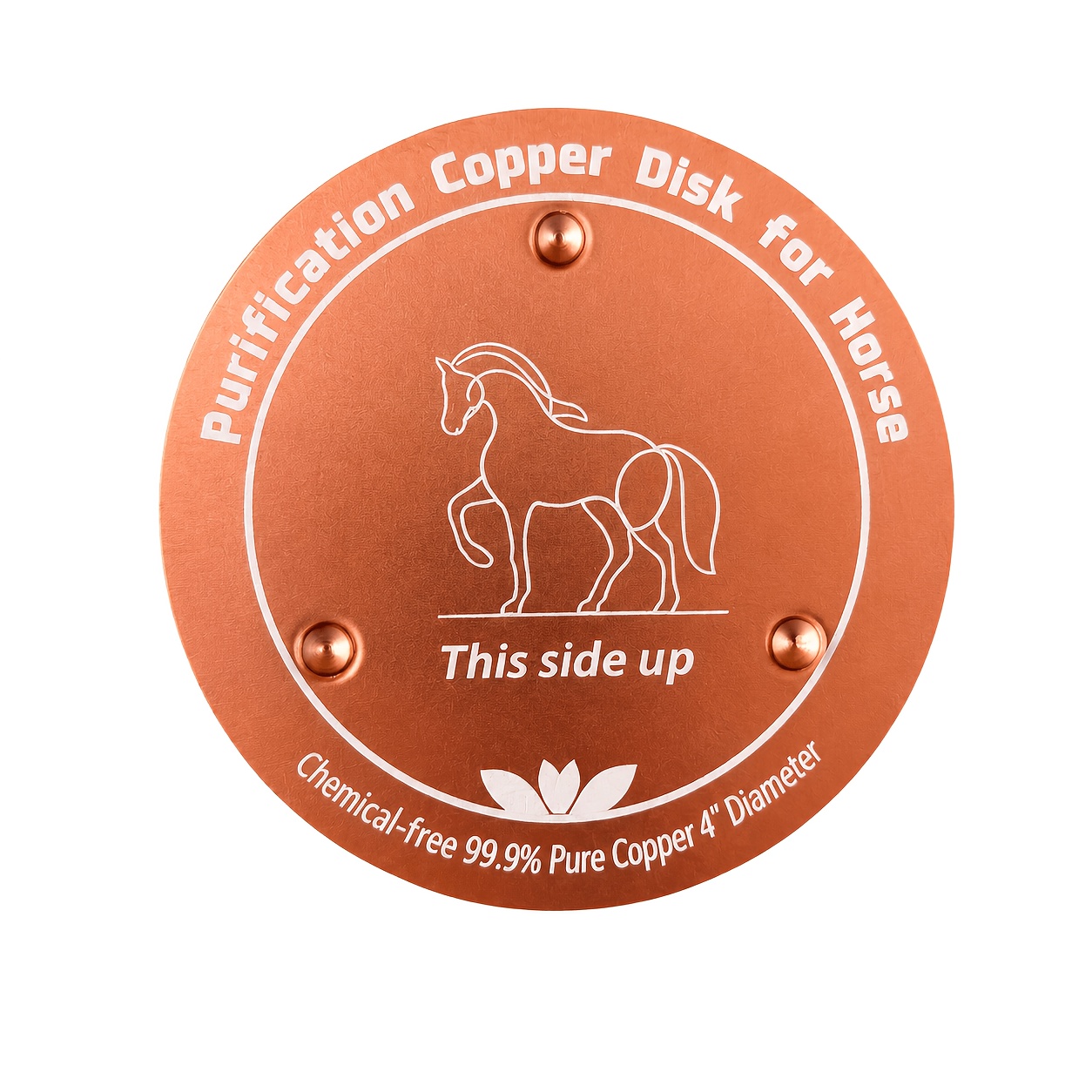 TEMU Bandeja de de agua para caballos de 1/2 piezas, cobre puro al 99.9%, diseño de soporte de . Adecuada para mascotas, incluidos caballos, perros,