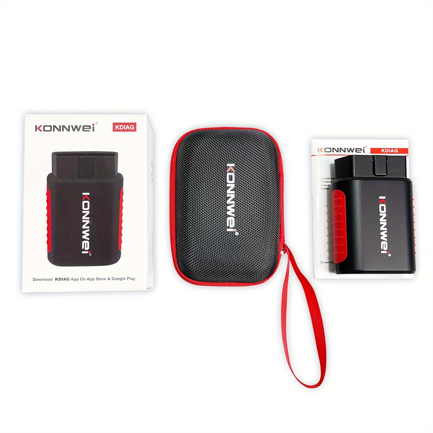 Konnwei Kdiag Trouble Code Reader, Professional-grade Testing, Accurate Of Engine , Without Battery