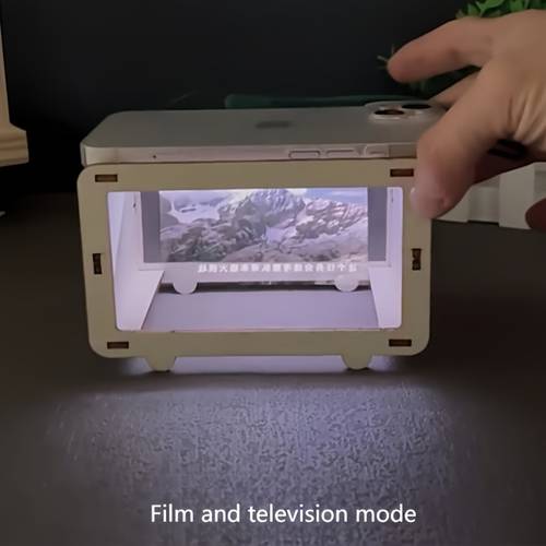 holographic movie science experiment kit 3d projection projector educational white creative learning tool tool durable structure science experiment kit holographic projector