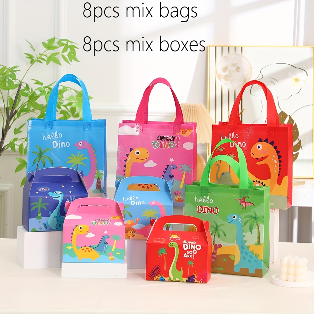 Dinosaur Gift Bags and Boxes Set