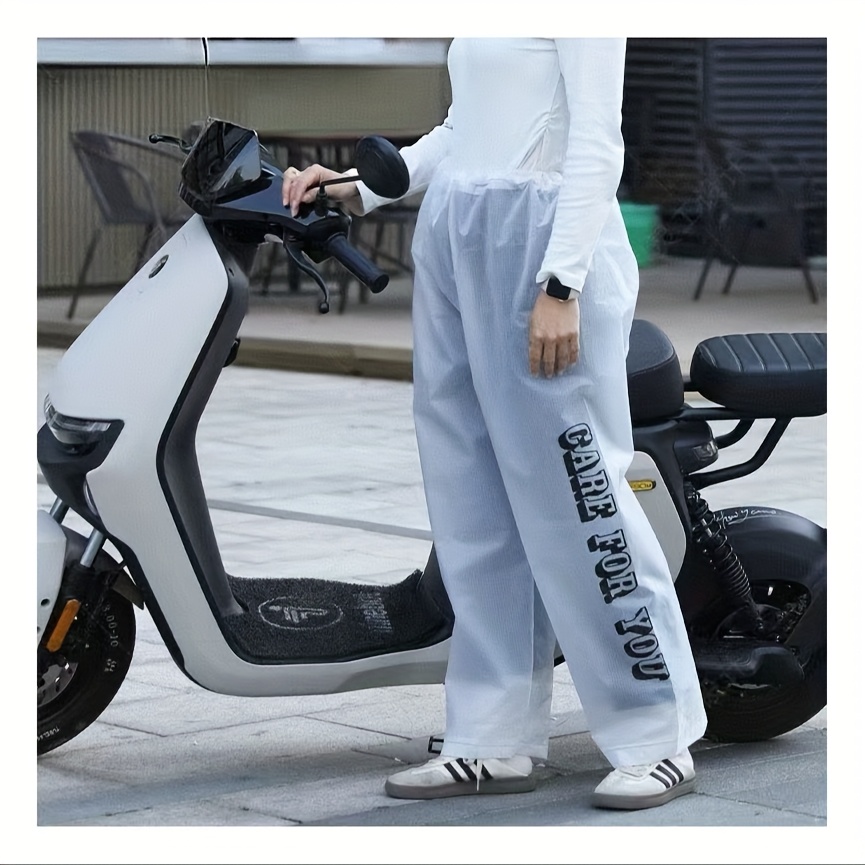 TEMU New Thick Printed Eva Rain Pants, Waterproof And Ultra-thick Portable Rain Trousers For The Lower Body, Unisex Hiking And Climbing Separate