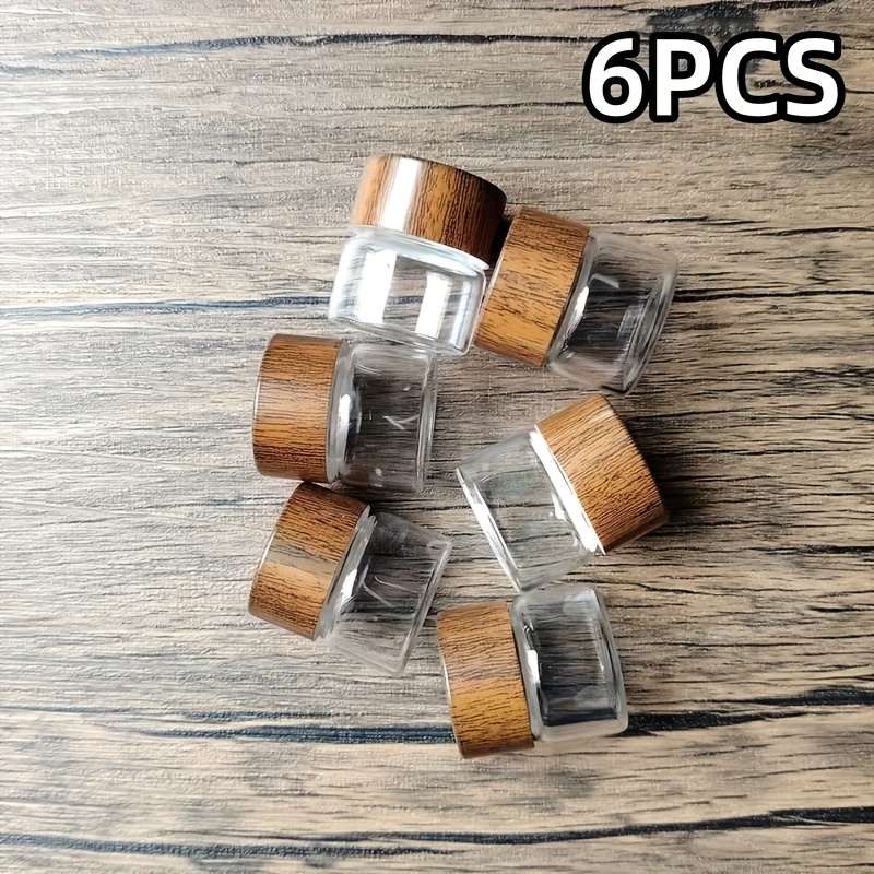 4/6 Mini Glass Empty Dispensing Bottles - 10ml 0.33oz Portable Container Storage Box, Ideal For Travel, Picnics, Camping, Kitchen, Glass Containers