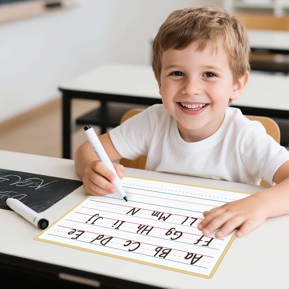 10 Pack Double-Sided Whiteboard Dry Erase Boards for Kids