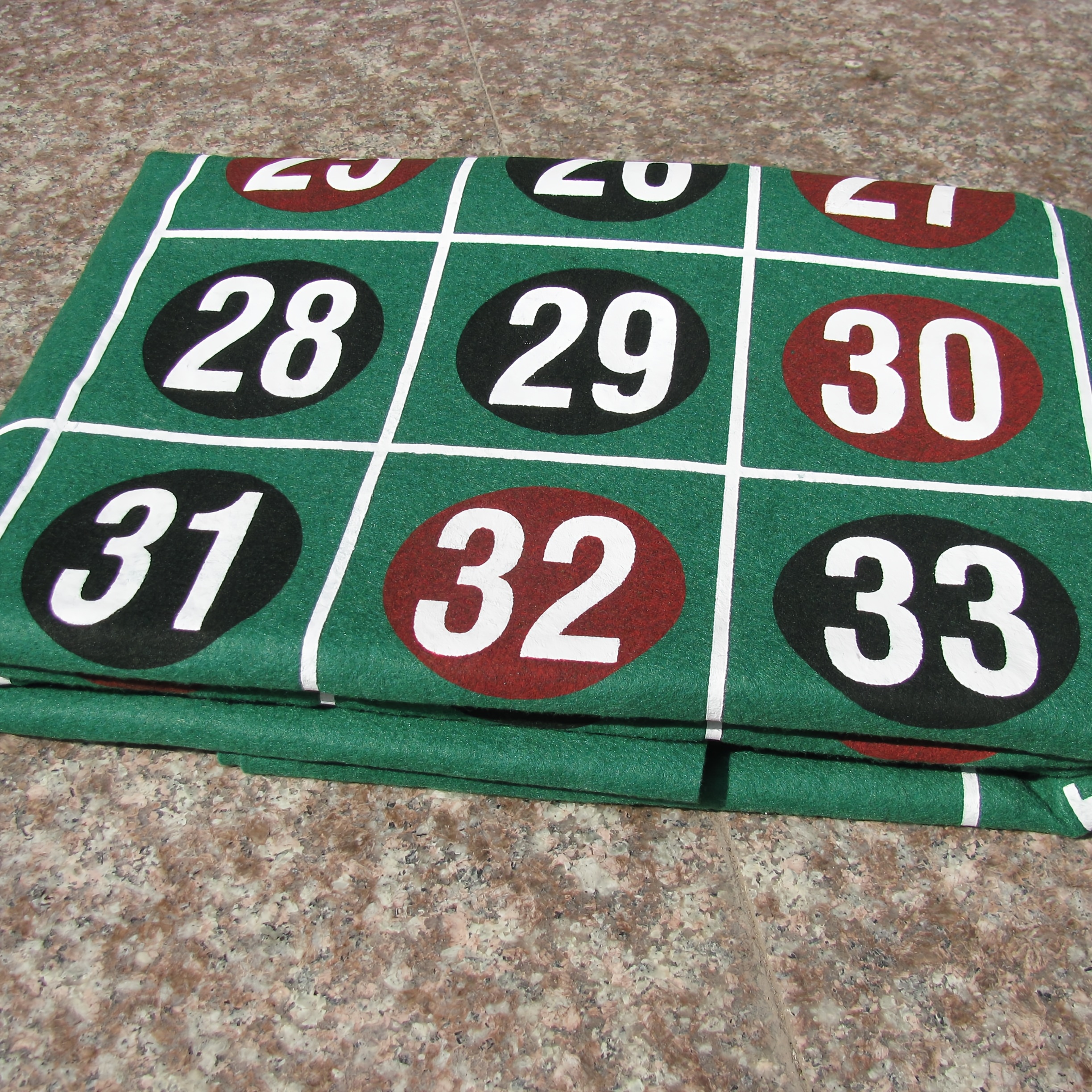 Portable Gaming Tablecloth 90*60CM for Lucky Russian Roulette