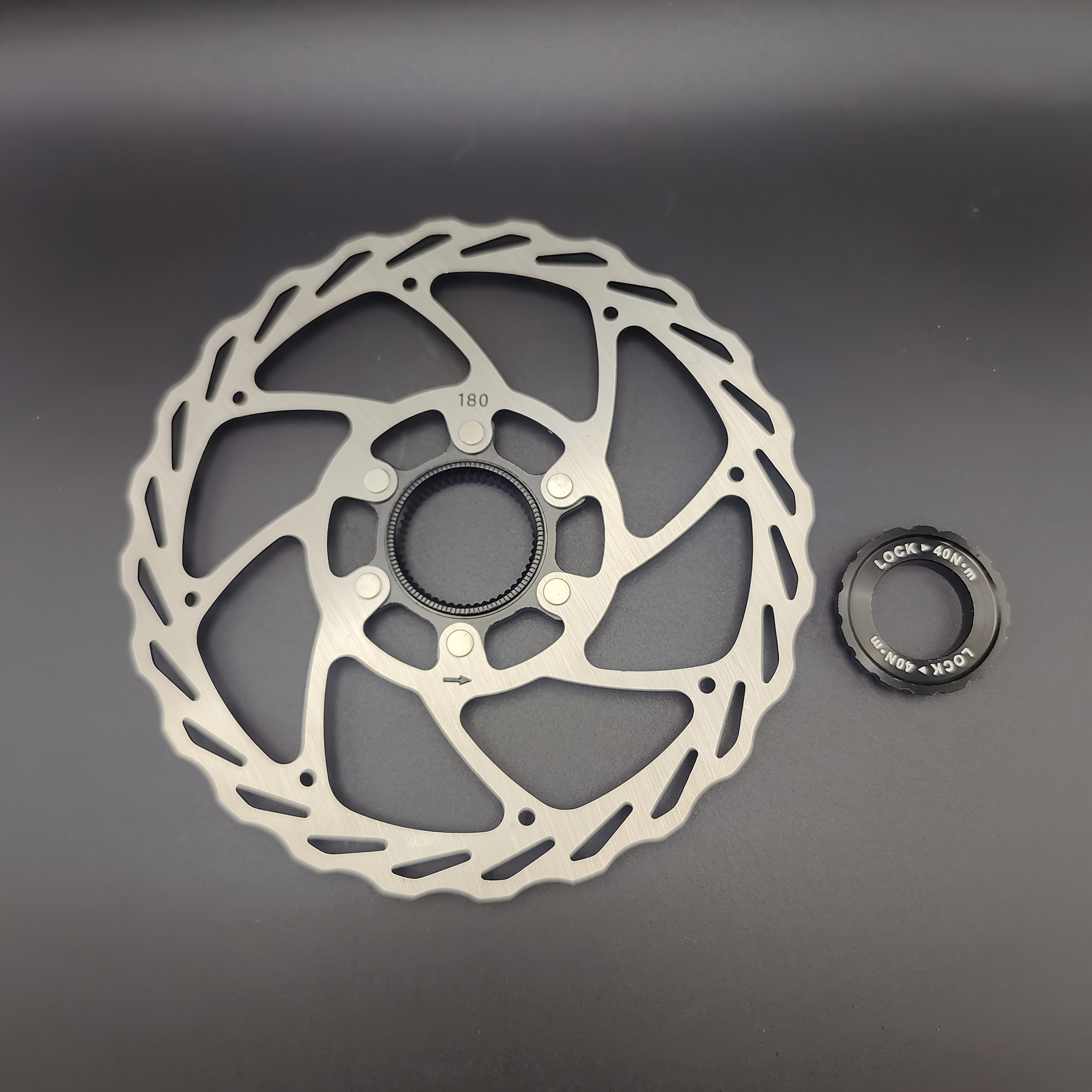 Bicycle Stainless Steel Center Lock Disc Brake Rotor 140mm/160mm/180mm Suitable For Mtb & Road, Stable And Reliable Braking Performance
