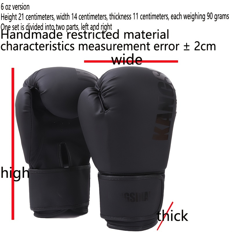 

1pair Premium Unisex Boxing Gloves For Enhanced Performance And Protection During Practice, Competition, Strength Training, Fitness And Exercise